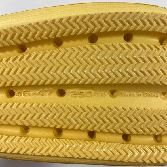 Unisex Yellow Slide Sandals Non-Slip Shower Open Toe Lightweight Shoes Size 12 - Picture 8 of 8